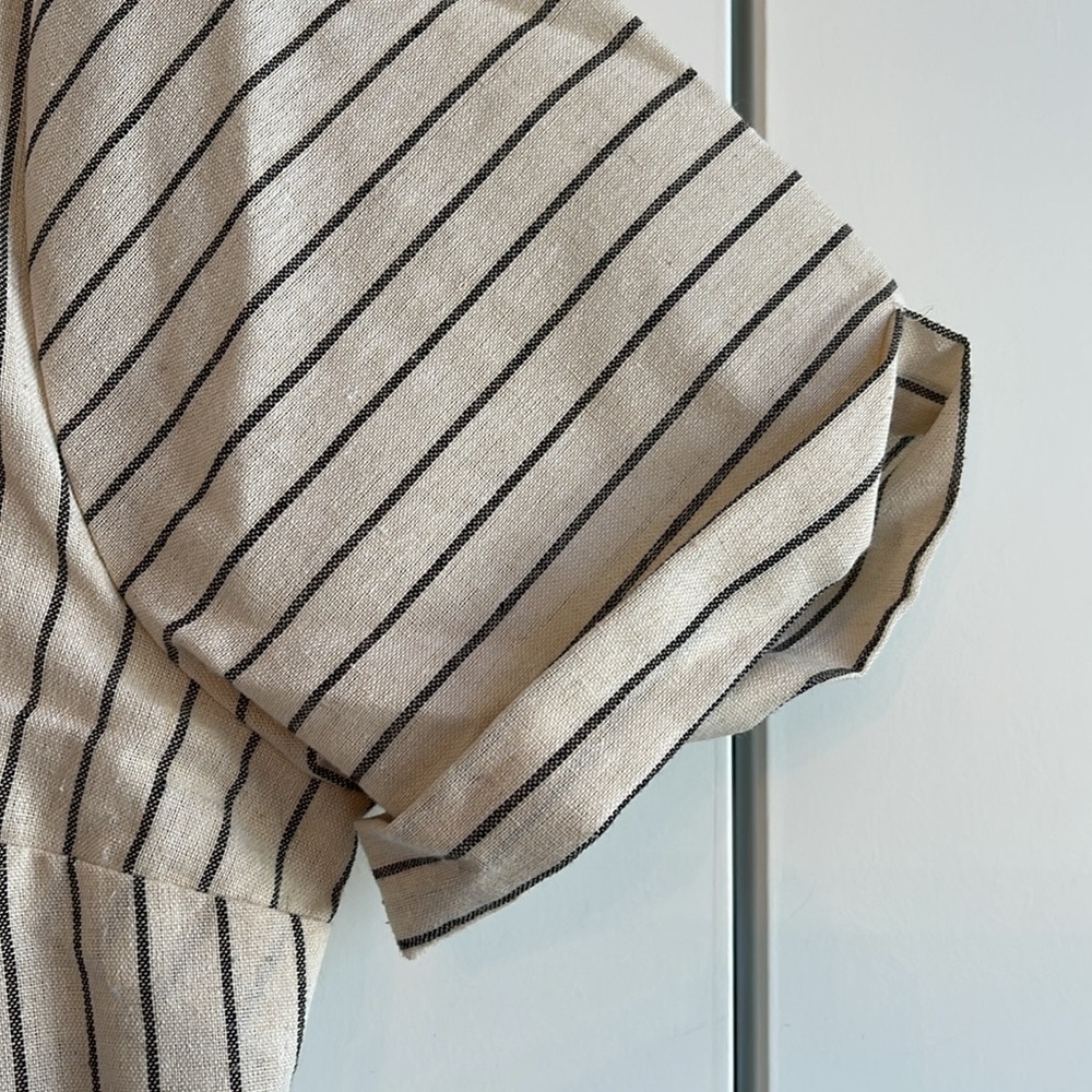 Striped Button-Front Dress - Picture 3 of 4